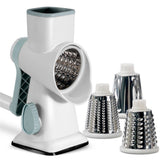 Rotary Cheese Grater Shredder with Handle Handheld Round Vegetable Slicer Carrot Shredder Nut V1192-AZ-W-3184