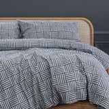 Fletcher PRINTED QUILT COVER SET - QUEEN V441-QS4686INDQB