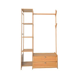 100cm Clothes Rack Stand Storage Shelves Modern Coat Tree V63-840891