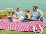 Waterproof Picnic Blanket Foldable Red for 6 to 8 People, 203 x 203 cm V1237-ZY-818-101