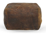 VINTAGE LEATHER OTTOMAN V742-M20697