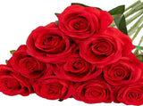 Artificial Silk Roses 25-Piece Bouquet Wedding Decorations Family Gathering - Red - Size L V1347-DSZ-001-001-RED-L