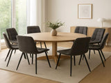 Levede 8x Dining Chairs Kitchen Velvet Grey CH1057-FL-4-GYX2