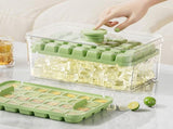 Ice Cube Trays - Ice Cube Tray with Lid and Container - 56 Ice Cube Molds - 2 Containers and Ice V1259-DP01-BO-248