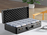 Graded Card Storage Box, 5 Slots, Graded Sports Cards Holder Carrying Case with Coded Lock Foam V952-FJKSNHMMS162LU13NV0