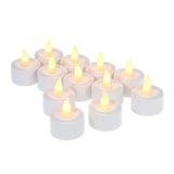 Rechargeable LED Flickering Flameless Candles Tealight Candles Lights with Frosted Cups Charging V1294-YM0901-H19839EU