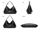 Women's Soft Leather Tote Bags 3pcs Fashion Handbag Wallet Shoulder Purse Set V1263-JX-3522