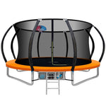 Everfit 12FT Trampoline for Kids w/ Ladder Trampoline Enclosure Safety Net Rebounder Orange TRAMPO-C-C12-OR-AB