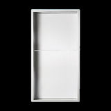 641 x 336 x 101mm Shower Niche Double Shelf Organizer No Tile Needed in White V63-900761