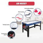 4FT 12-in-1 Combo Games Tables Foosball Soccer Basketball Hockey Pool Table Tennis V63-834021