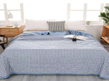 Reversible Patchwork Quilts Queen Size, 78.74x59.05in Lightweight Plaid Bedspreads Coverlets Quilt V1189-WXFWAL-20260326-03130