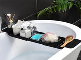 Bathtub Tray Stable Placement Expandable Plastic Material Draining Design Bath Caddy Tub Table for V1294-YM0512-3112220078812