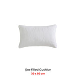 Private Collection Aerin Ivory 100% Cotton Oblong Filled Cushion V442-LED-CUSHION-AERIN-IVORY-RE