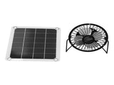 10W Photovoltaic Solar Panel Charger Kit with Fan Dual USB Female Ports for Outdoor Chicken House V1294-YM0714-3114210110511
