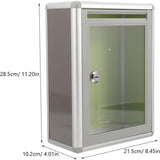 1 pcs Box Plexiglass Donation Box Tips Box Transparent Enclosure Mailboxes Wall Mounted Send Take V1188-MS-227-0554