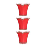 3Pcs E14 Fabric Lamp Shade Modern ClipOn Lampshade for Home Wall Candle Lamps Chandelier Red V1294-YM0901-3119210187111
