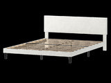Levede Double Bed Frame Upholstered Adjustable Headboard Platform Mattress Base BF1084-D-BG-AU