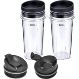 16oz Blender Cup Ninja-Single Serve Cup with Lid and Seal Lid Plastic Juicer Cup Drinking Bottle V1369-AZ3-W-13967