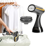 Black Handheld Garment Steamer - Portable Mini Steam Iron for Home Use, Wrinkle Remover & Fabric V888-ELOSUNG12174