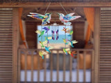 DIY Diamond Art Painting Wind Chime, Three Dreamy Sun Catchers with Dot Painting Diamonds, Hanging V1366-AZ2-W-23963