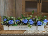 faux potted plant, sunflower, wooden box, home decor, Australia, living room tabletop V1106-112-23547-MLT-56