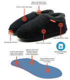 ARCHLINE Orthotic Slippers CLOSED Arch Scuffs Orthopedic Moccasins Shoes in Charcoal Marle - EUR 46 V563-ARCHLINE-CLSD-CHMARL-46