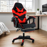 Sarantino Cueva Reclining High Back Office Gaming Chair with Retractable Footrest Office Comput CHR-ASA-CUE-BKRD