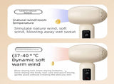 Pink Wireless Baby Hair Dryer with Constant Temperature Negative Ion Technology for Gentle Hair V888-ELOSUNG43608
