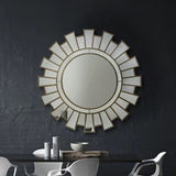 Wall Mirror MDF Silver Clear Image Lightweight MRR-02 V43-MRR-02