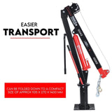 900kg Swivel Hydraulic Crane Hoist 12V Electric Jack V379-ESWIVLCRANE001