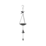Hanging Birdfeeder w Dragonfly & Petal Bell 86cm V637-06979BRD