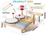 7 in 1 Drum Set Baby Musical Instruments Montessori Preschool Musical Toys V1370-AZ4-00131