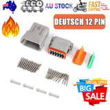 Deutsch DT 12-Way 12 Pin Electrical Connector Waterproof Plug Kit V201-EDT0012BL8AU