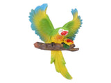 Parrot Wall Decoration Resin Vivid Flapping Hanging Parrot Statue Bird Ornament for Garden Patio V1294-YM0703-3111230091311