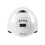 UV Nail Lamp 180W Nail Dryer Polish Light with 57 Pcs Light Bead 4 Timer Setting Foldable Handle V1294-YM0901-H40030EU