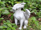 Garden Resin Statue Butterfly Angel Dog Sculpture Pet Dog Memorial Statue for Outdoor Garden Yard V1294-YM0721-10126668