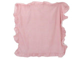 Washable Pink Gingham Ruffled Tablecloth for Elegant Coffee Tables V1369-AZ3-W-19154
