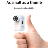 2K Mini Actionera, Thumb Wearable Vloggingera with Hands-Free POV Recording, Portable Helmet V1107-785-68770-BLK6