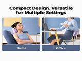 Wireless Neck and Shoulder Kneading Massage Pillow with Heat, Multi-Position Body Relaxation Device V1341-ZY-5PHDS6LG-LAVENDER