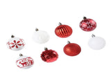 40PCS Xmas Tree Ball Plastic Lightweight Easy to Hang Ball Xmas Ball Decorations Ornaments for V1294-YM0901-3115240093212