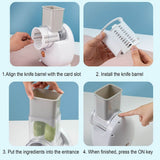 Kitchen Drum Electric Multi-function Vegetable Vegetable Potato Shredder Shredder V1366-AZ2-W-23627