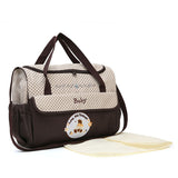 Large Coffee Fashionable Large-Capacity Cartoon Bear Shoulder Crossbody Mommy Bag - Stylish and V888-ELOSUNG17287