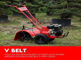 7HP Tiller Cultivator 4 Strokes Rotating Tines Power Handheld Rotary Hoe 4 Blades V379-TILLRCLTR7