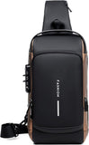 Shoulder Bag - Crossbody Bag - Men's and Women's - Waterproof - Anti-Theft - USB Port V1188-MS-313-0050