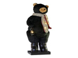 Christabelle Large 1.1m Musical Animated LED Black Christmas Bear Decoration Ornament 112_NK110