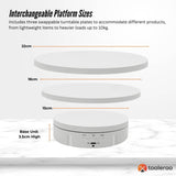 Tooleroo Electric 360 Rotating Product Display Stand White for Merchandise Video V238-SUPDZ-41119035555920