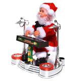 Christmas Electric Music Santa Claus Doll Playing Piano Ornament For Christmas Decorations for V1294-YM0523-10317368