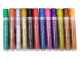 12-Pack Glitter Paint Markers for Rock Painting, Acrylic Craft Pens for Ceramic & Wood, DIY Craft V1192-AZ-W-26096