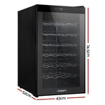 Devanti Wine Fridge Cooler 28 Bottles WC-70A-28B-BK