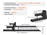 Pallet Forks, 907 kg Clamp on Pallet Forks, 1090 mm Total Length Tractor Bucket Forks with V952-HCS43INCH20006W25V0